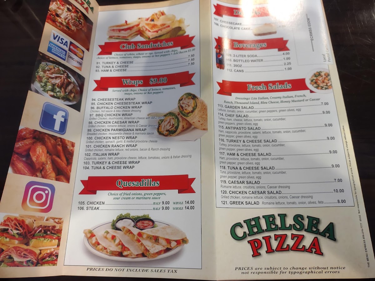 Menu Chelsea Pizza Ocean City-7